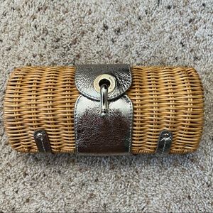 Kate spade wicker clutch
